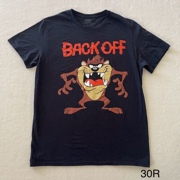 Looney Tunes Taz the Tasmanian devil Back Off Shirt Size Medium 100%‎ Cotton - Picture 1 of 9
